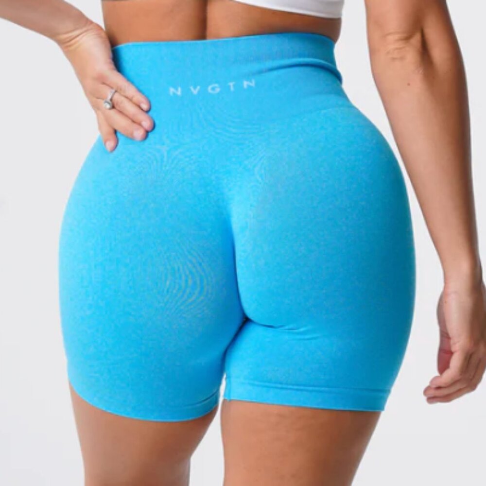 NVGTN caribbean blue pro seamless shorts